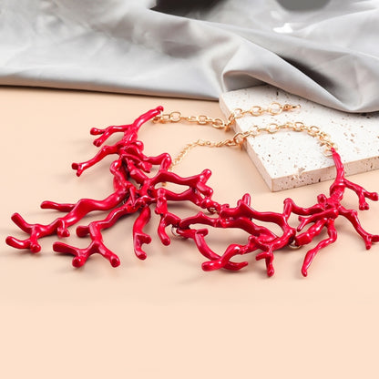 Unique coral necklace