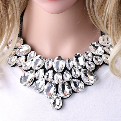 Statement Crystal Choker Necklace